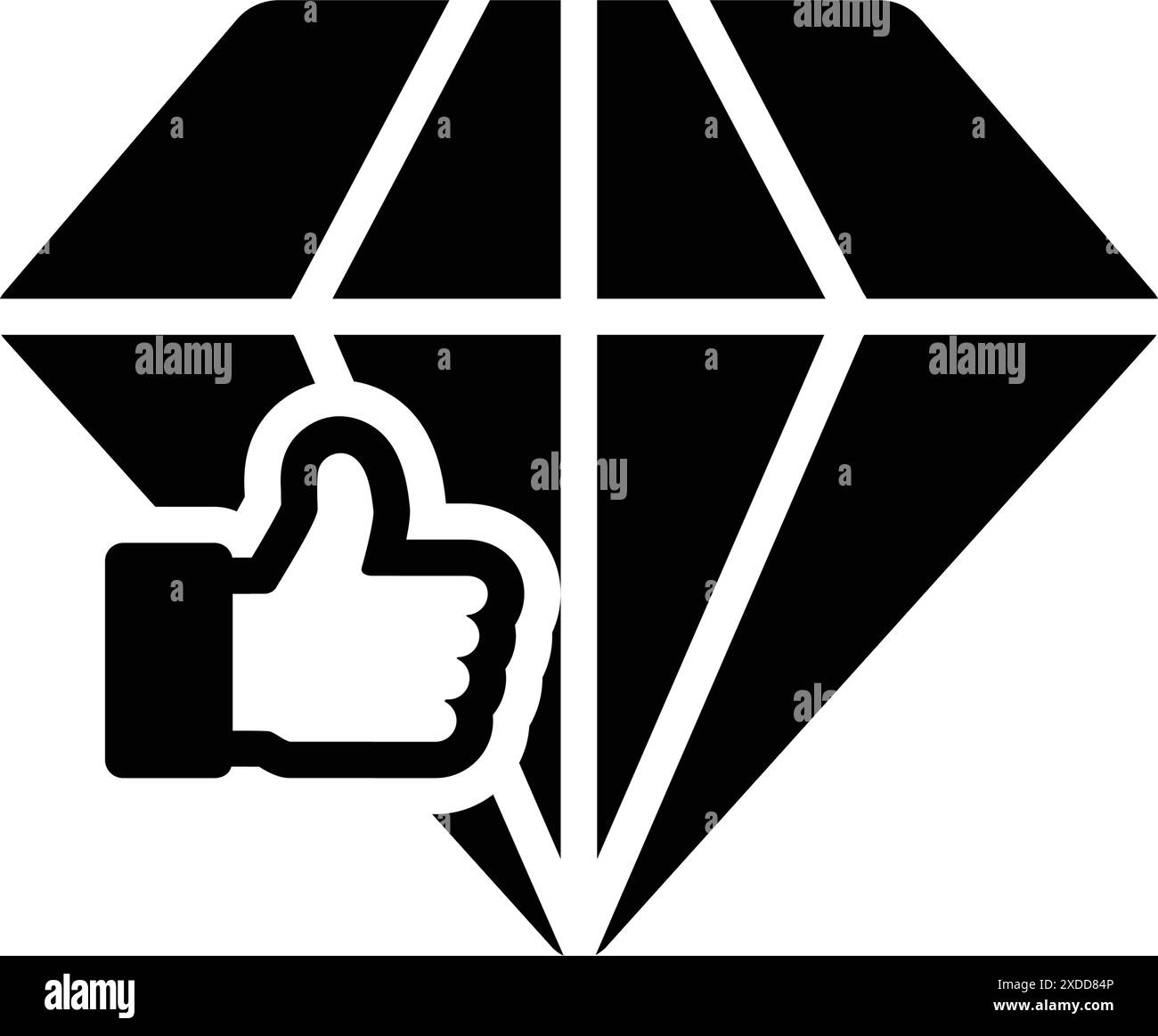 Icona per sempre, tipo diamante Illustrazione Vettoriale