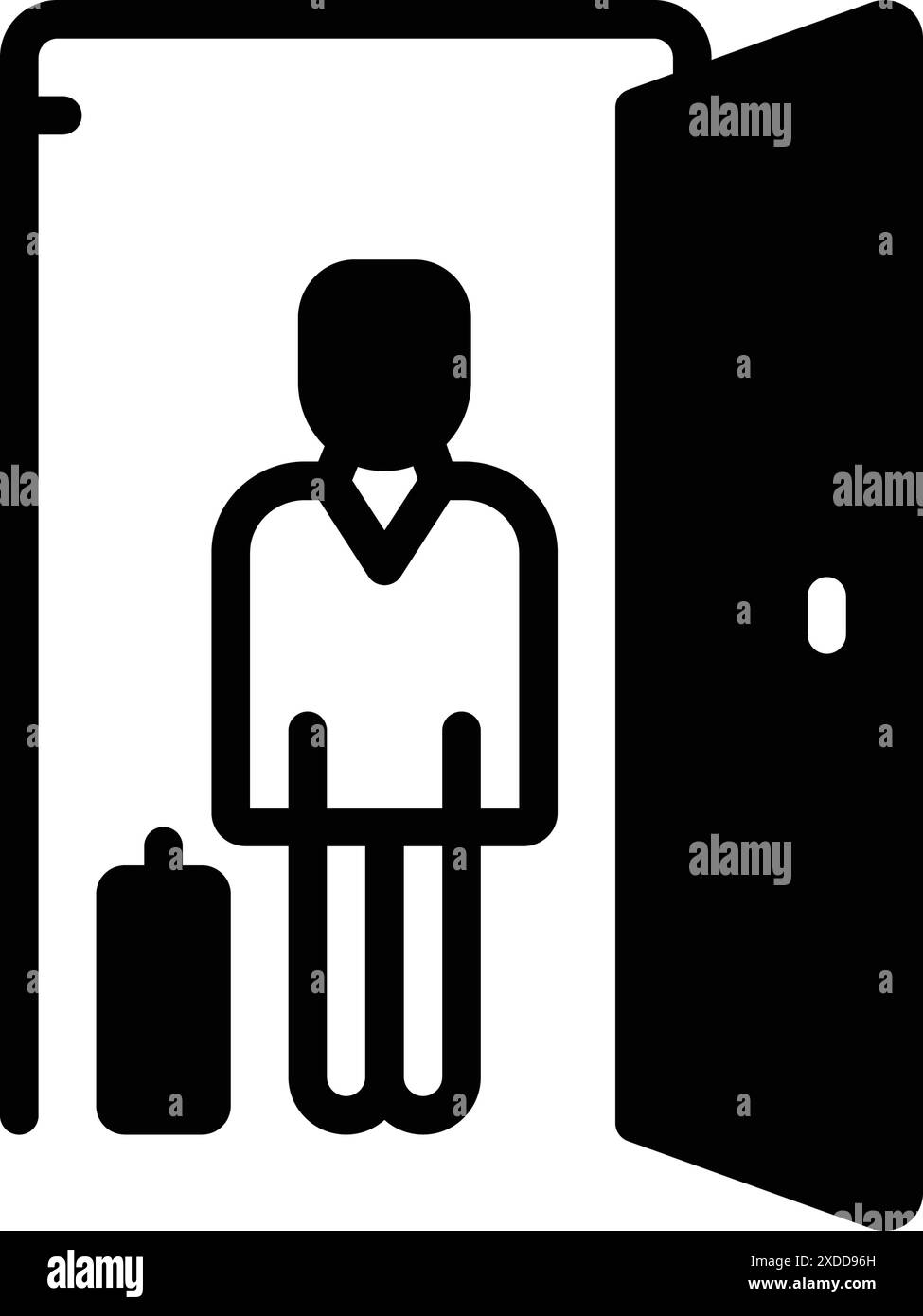 Icona per ospite, visitatore Illustrazione Vettoriale