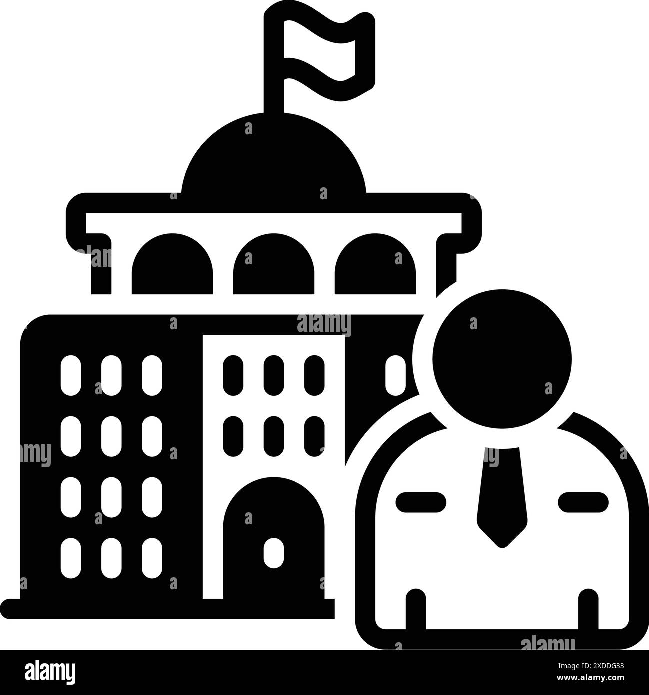 Icona per ministro, sottosegretario Illustrazione Vettoriale