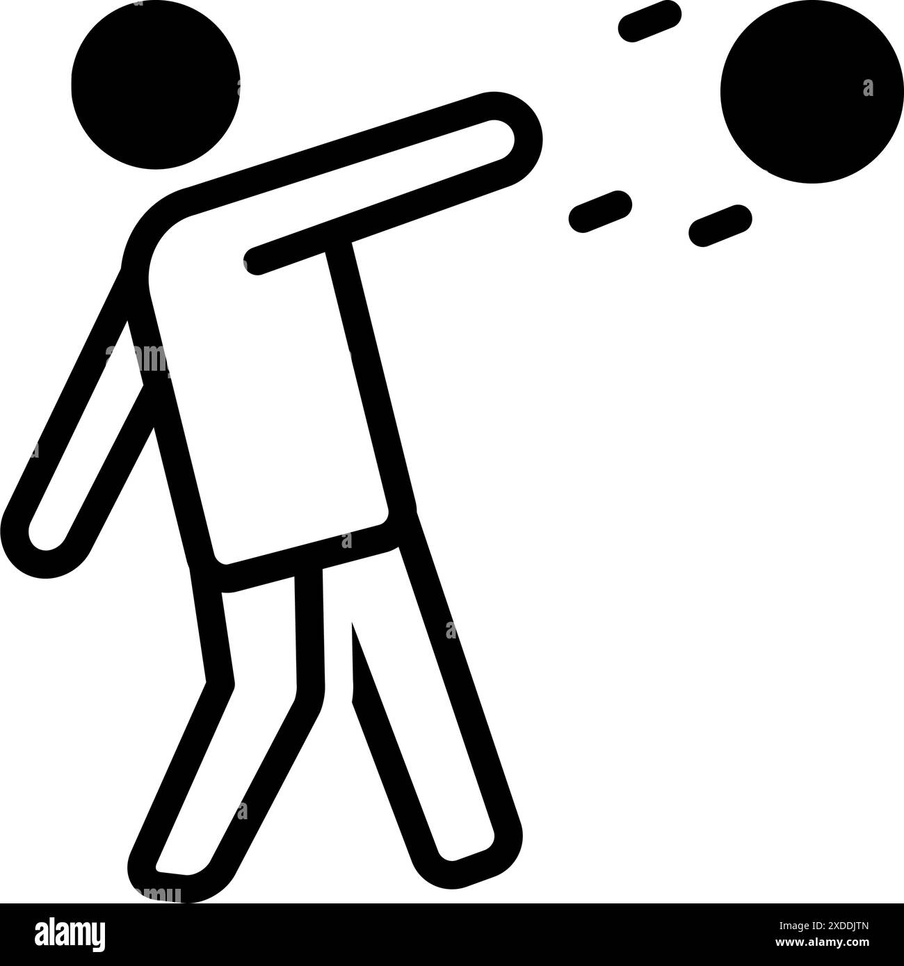 Icona per lanciare, giocatore Illustrazione Vettoriale