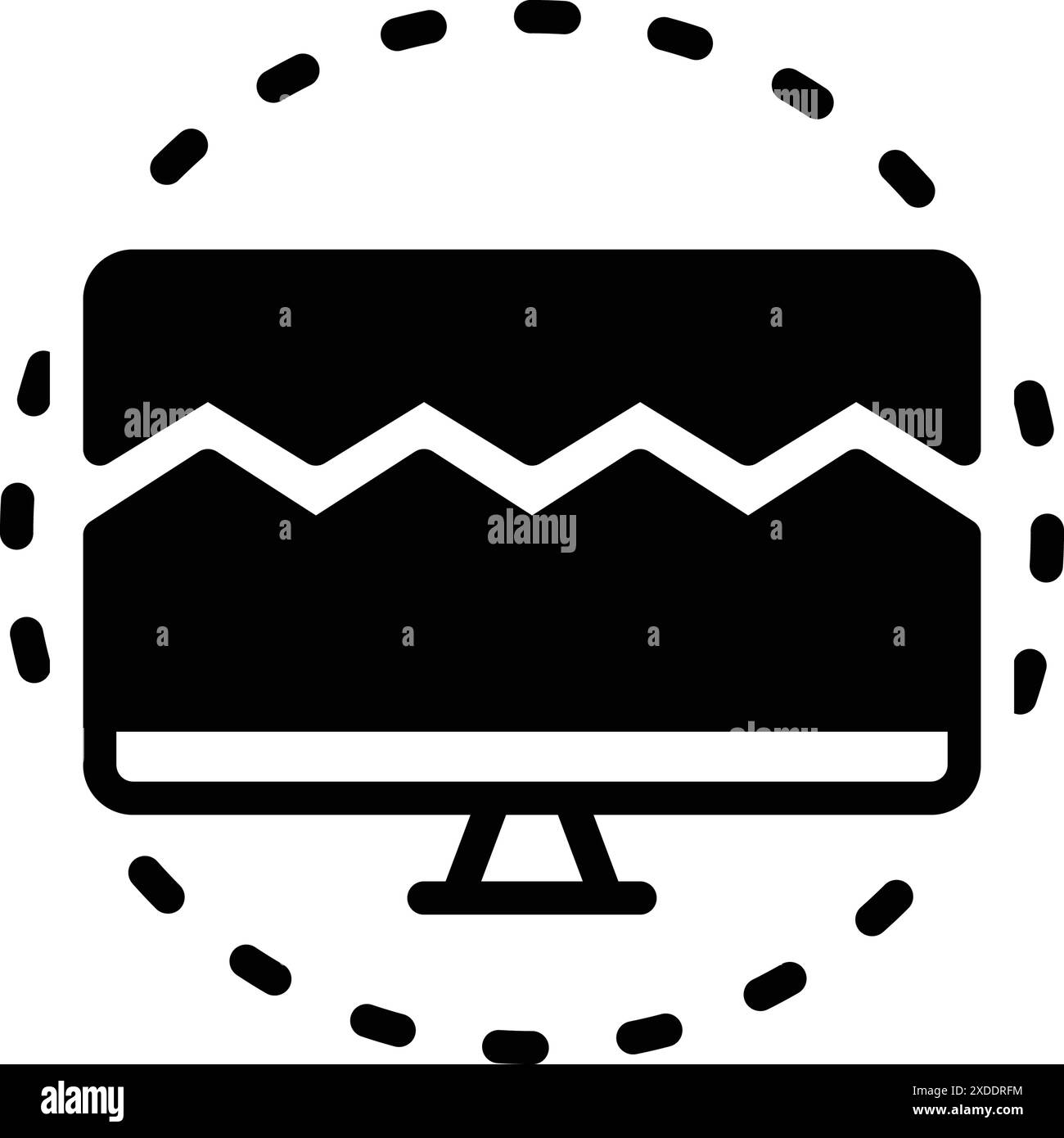 Icona per rotto, diviso Illustrazione Vettoriale