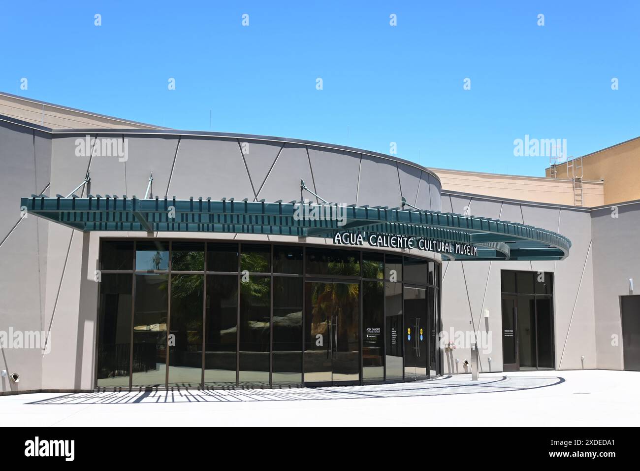 PALM SPRINGS, CALIFORNIA - 20 giugno 2024: L'Agua Caliente Cultural Museum è il museo ufficiale della banda degli indiani Cahuilla di Agua Caliente. Foto Stock