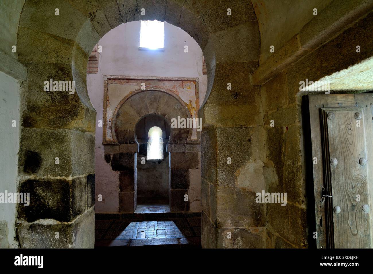 Interno di San Miguel di Celanova, Ourense, Spagna Foto Stock