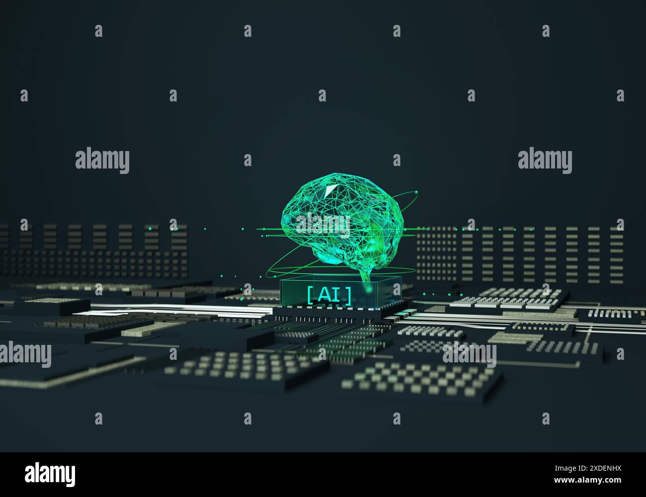 Intelligenza artificiale, data mining, deep learning. Innovazione tecnologica informatica futuristica. INTELLIGENZA ARTIFICIALE, modello linguistico di grandi dimensioni, LLM Foto Stock