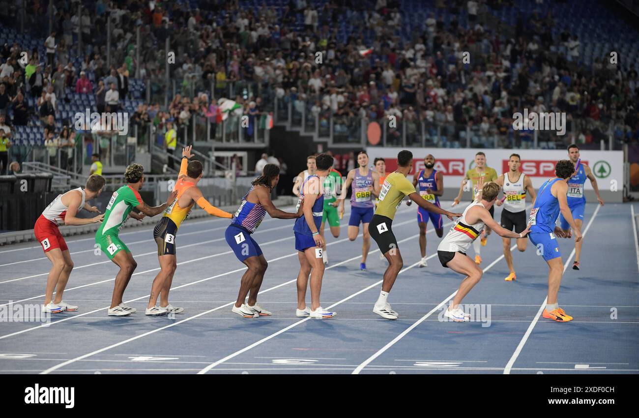 Finale di staffetta 4x400 m maschile ai Campionati europei di atletica