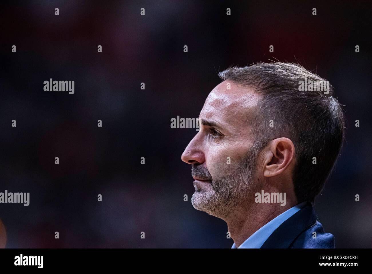 Murcia, Spagna. 12 giugno 2024. Basketball Spanish League tra UCAM CB e Real Madrid, terza partita per il titolo, al Palacio de los deport Foto Stock