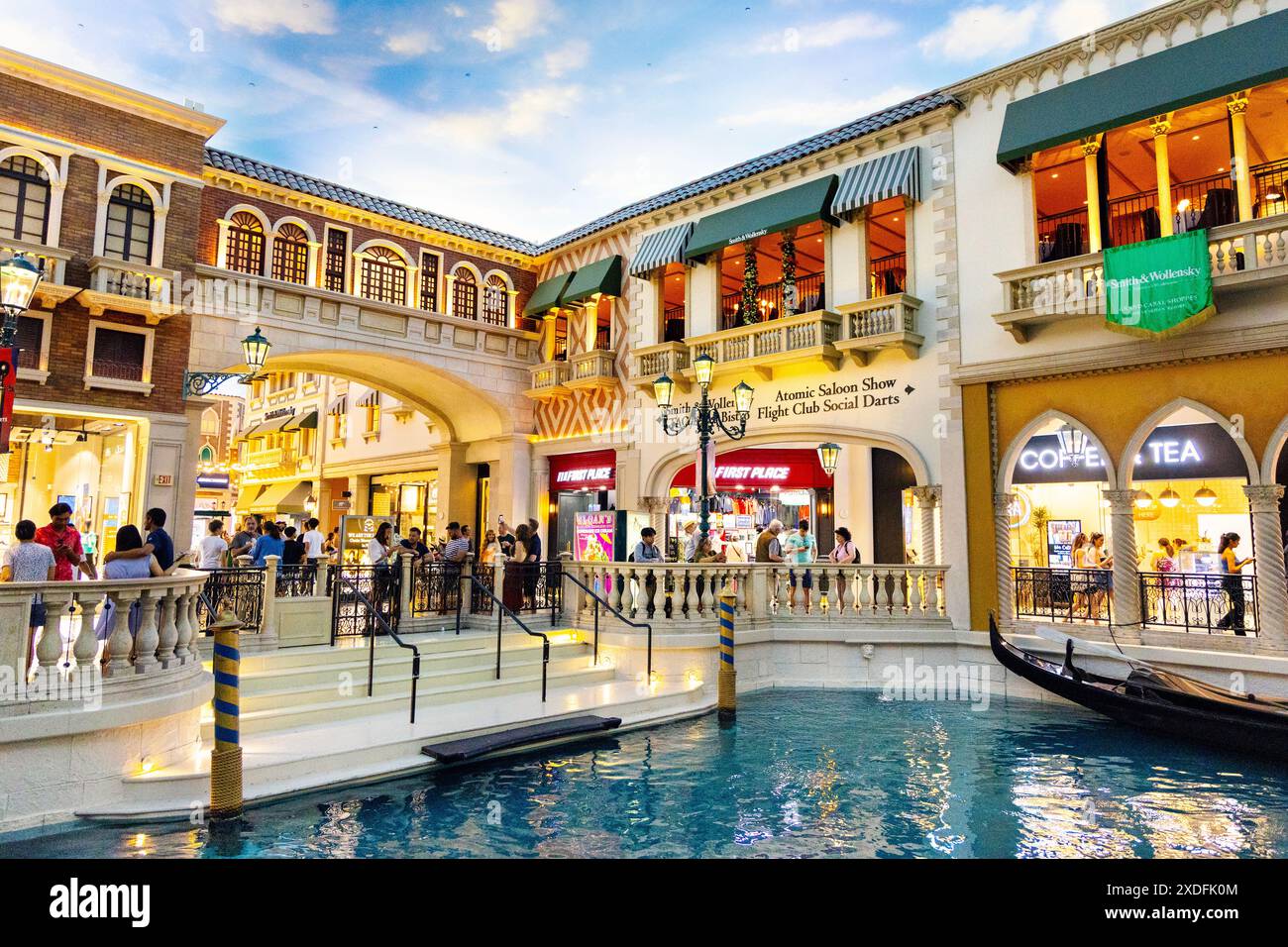 Interno del Venetian Hotel and Casino, Las Vegas, Nevada, Stati Uniti Foto Stock