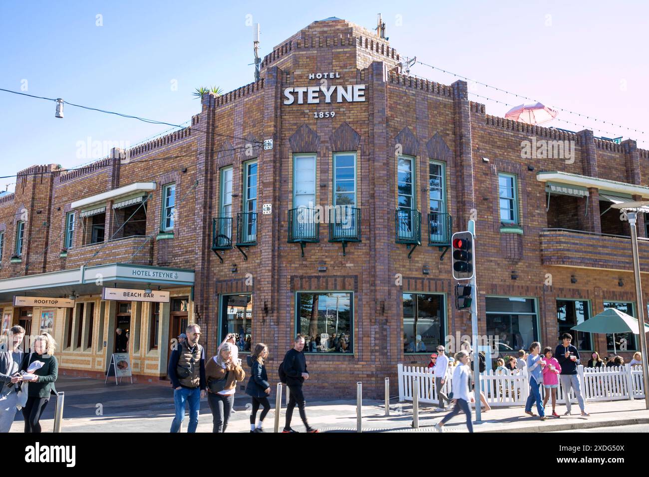 Casa pubblica dell'Hotel Steyne a Manly Beach, sobborgo di Sydney, nuovo Galles del Sud, Australia Foto Stock