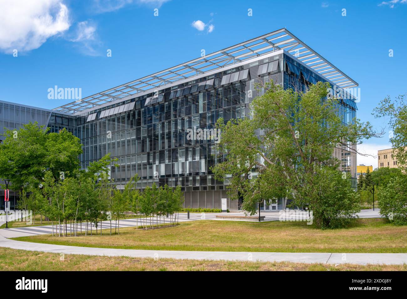 Calgary, Alberta - 20 giugno 2024: University of Calgary Hunter Student Commons nel campus UofC. Foto Stock