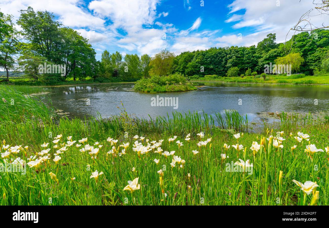 Sculture moderne al Jupiter Artland di Edimburgo, Scozia, Regno Unito Foto Stock