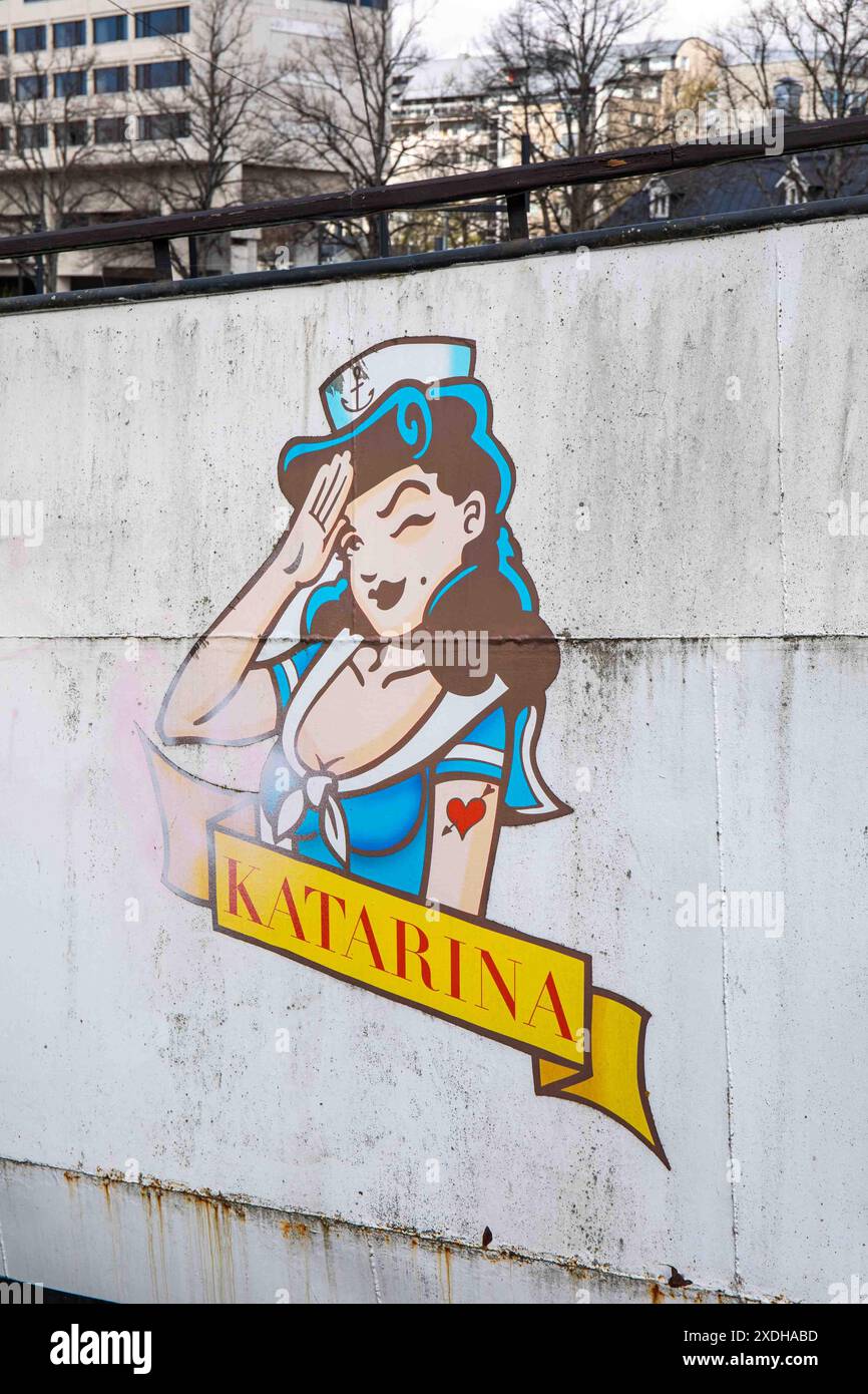 Logo del ristorante Ship Katarina a Turku, Finlandia Foto Stock