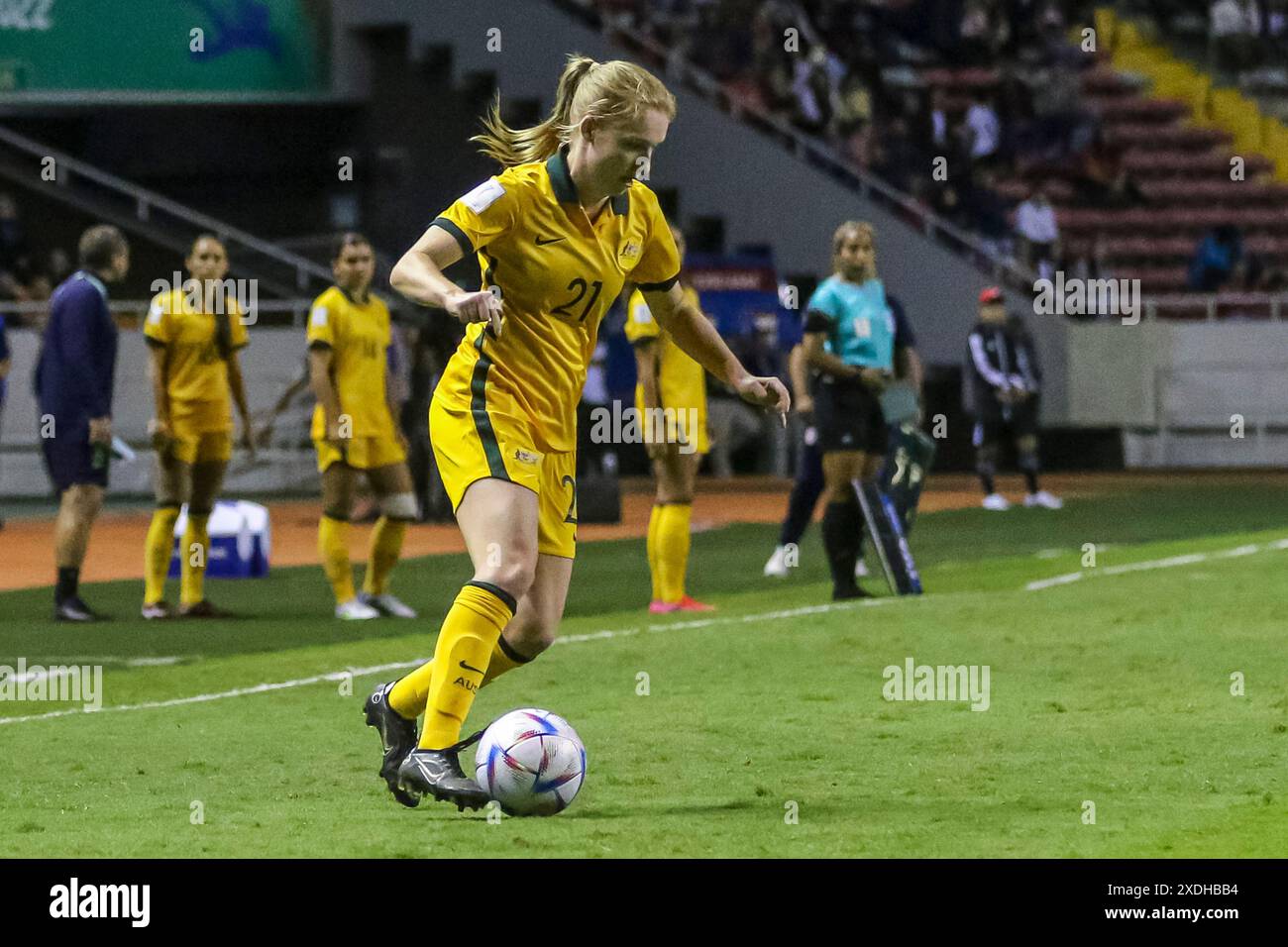 Abbey Lemon dell'Australia durante la partita della Coppa del mondo femminile FIFA U-20 Costa Rica contro Australia il 10 agosto 2022 Foto Stock