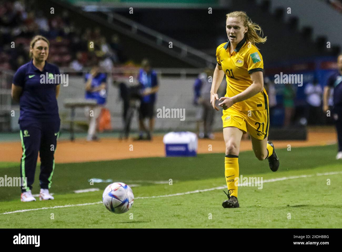 Abbey Lemon dell'Australia durante la partita della Coppa del mondo femminile FIFA U-20 Costa Rica contro Australia il 10 agosto 2022 Foto Stock