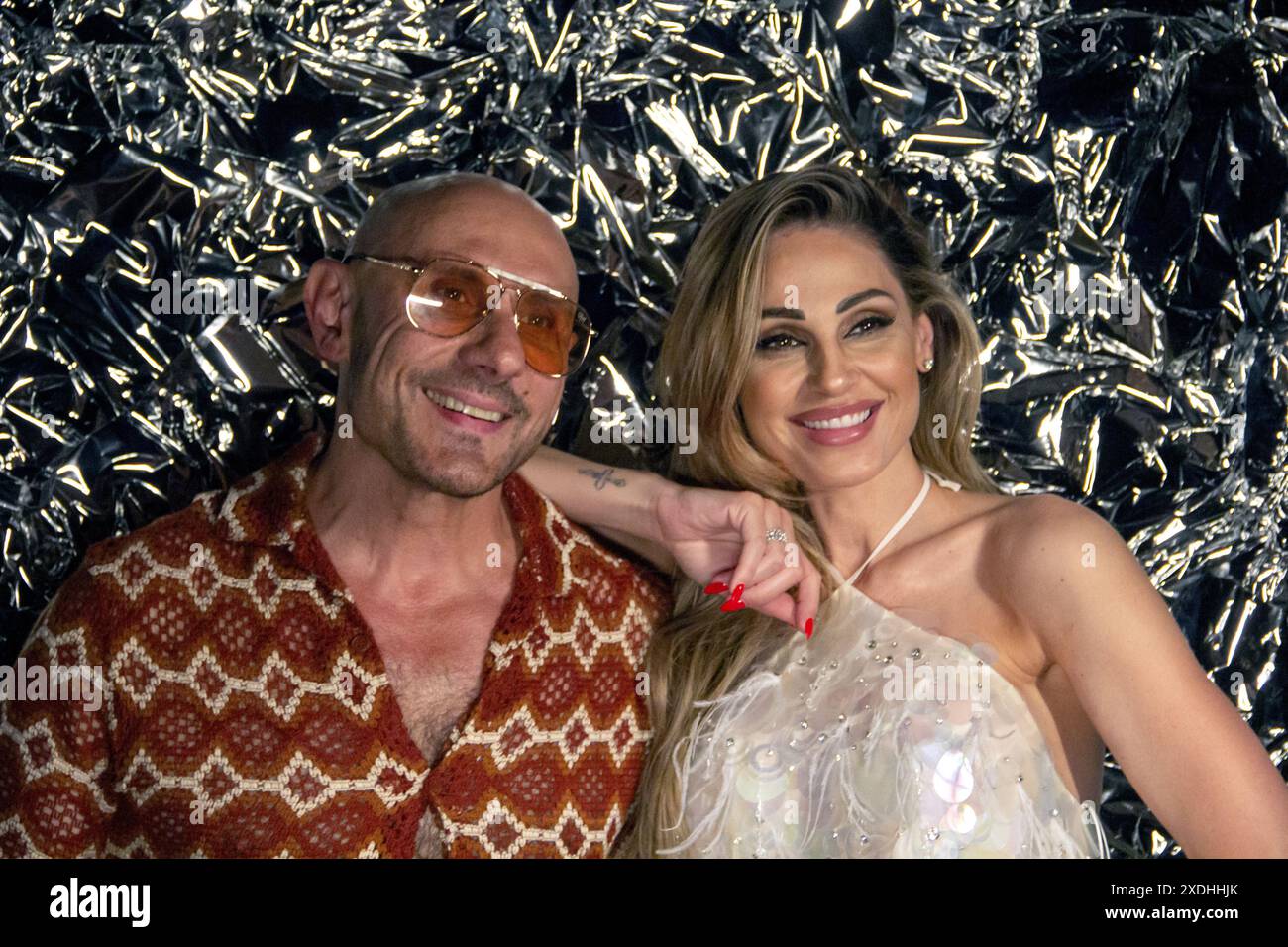 Padova, Italia. 22 giugno 2024. La cantante italiana Anna Tatangelo si esibisce a Padova, Italia, il 22 giugno 2024. (Foto di Mimmo Lamacchia/NurPhoto) crediti: NurPhoto SRL/Alamy Live News Foto Stock