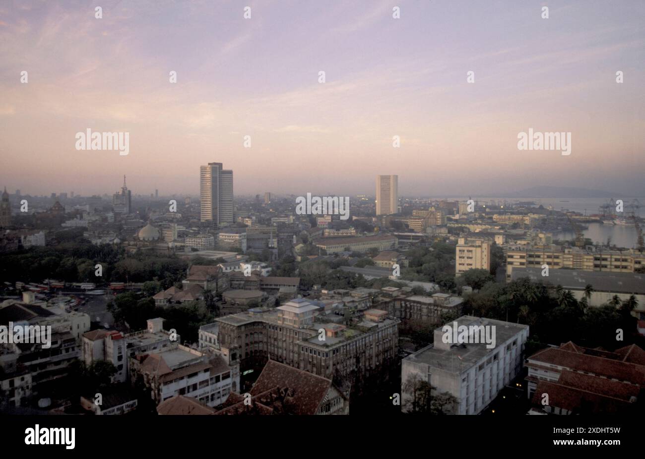 Una vista sulla città di Kochi o Cochin nella provincia del Kerala in India. India, Cochin, aprile 1998 Foto Stock