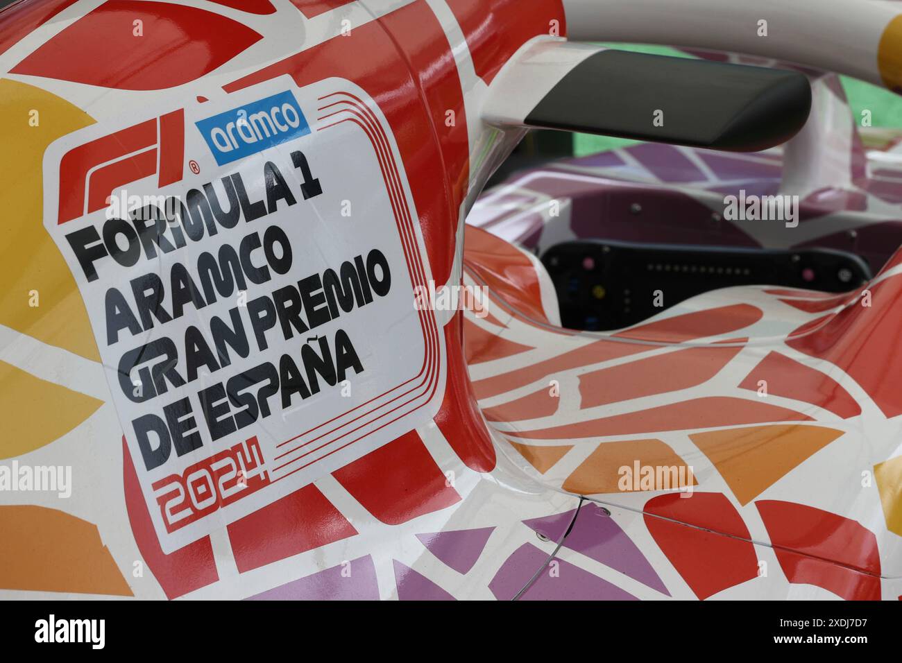 Atmosfera del circuito di Catalunya durante il Gran Premio di Spagna di Formula 1 2024, decimo round del Campionato del mondo di Formula 1 2024 dal 21 al 23 giugno 2024 sul circuito di Barcellona Catalunya. (Philippe Nanchino/SPP) Foto Stock