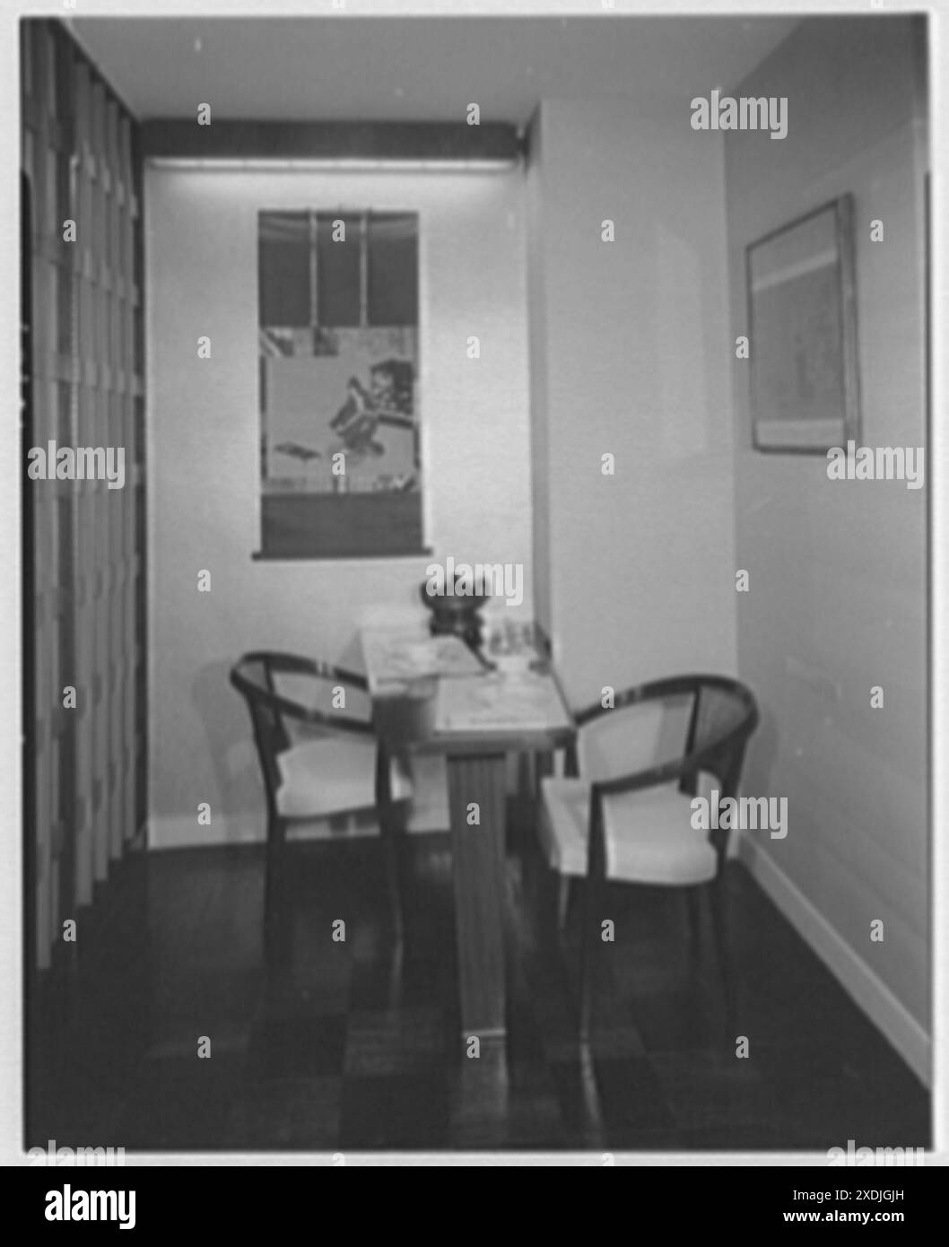 Il signor e la signora Charles A. Greenfield, residenza all'Imperial House, E. 69th St., New York City. Dinette. Collezione Gottscho-Schleisner Foto Stock