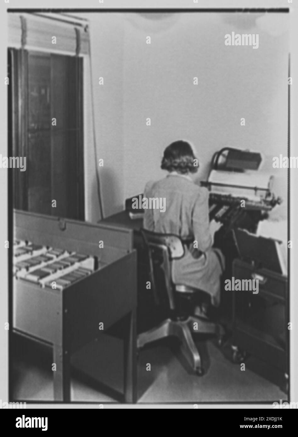 Plainfield Trust Co., 202 Park Ave., Plainfield, New Jersey. Macchina di fiducia. Collezione Gottscho-Schleisner Foto Stock