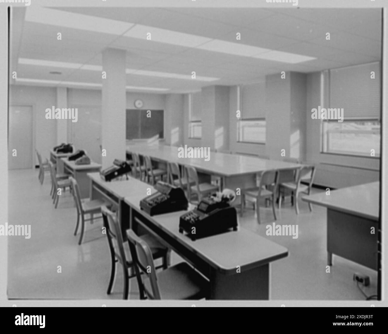 Wright Hall, Smith College, Northampton, Massachusetts. Sala statistica. Collezione Gottscho-Schleisner Foto Stock