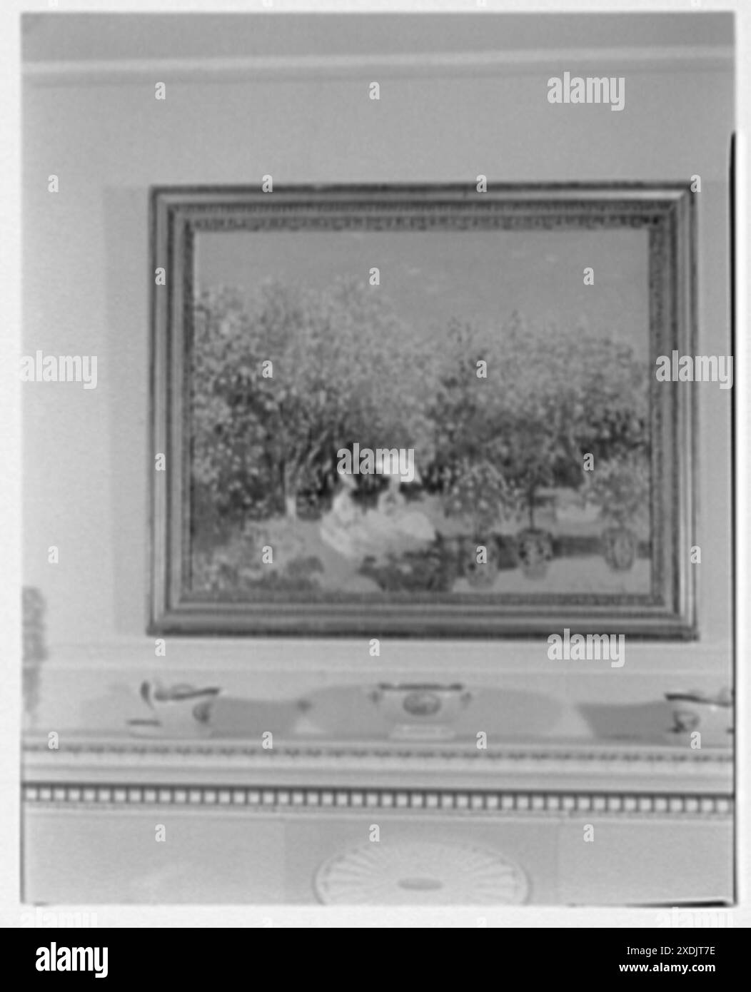 Il signor e la signora H.O. Frelinghuysen, residenza a far Hills, New Jersey. Monet III. Collezione Gottscho-Schleisner Foto Stock