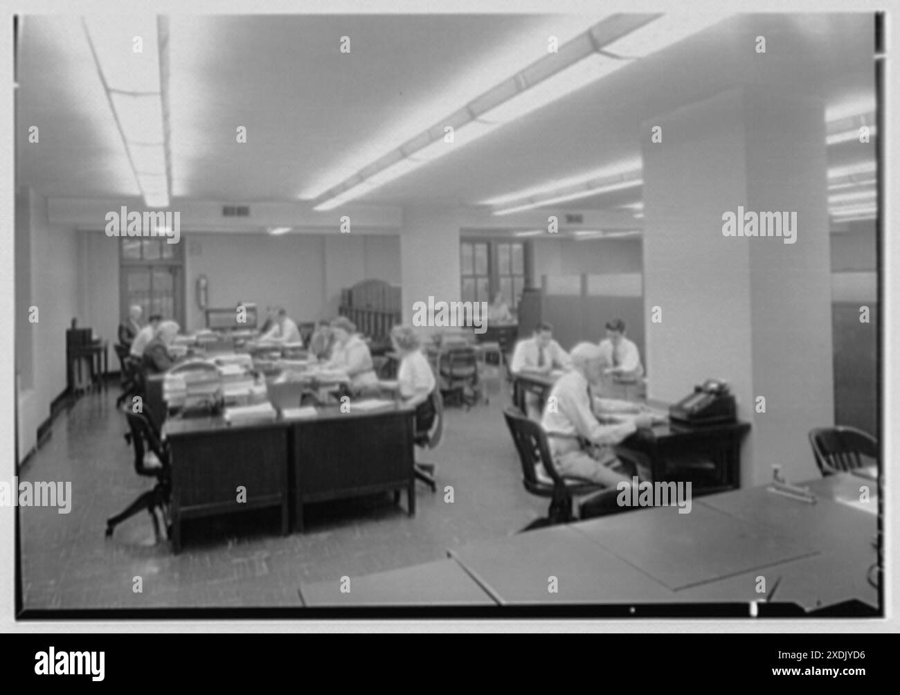 American Bureau of Shipping, 45 Broad St., New York City. Reparto rapporti. Collezione Gottscho-Schleisner Foto Stock