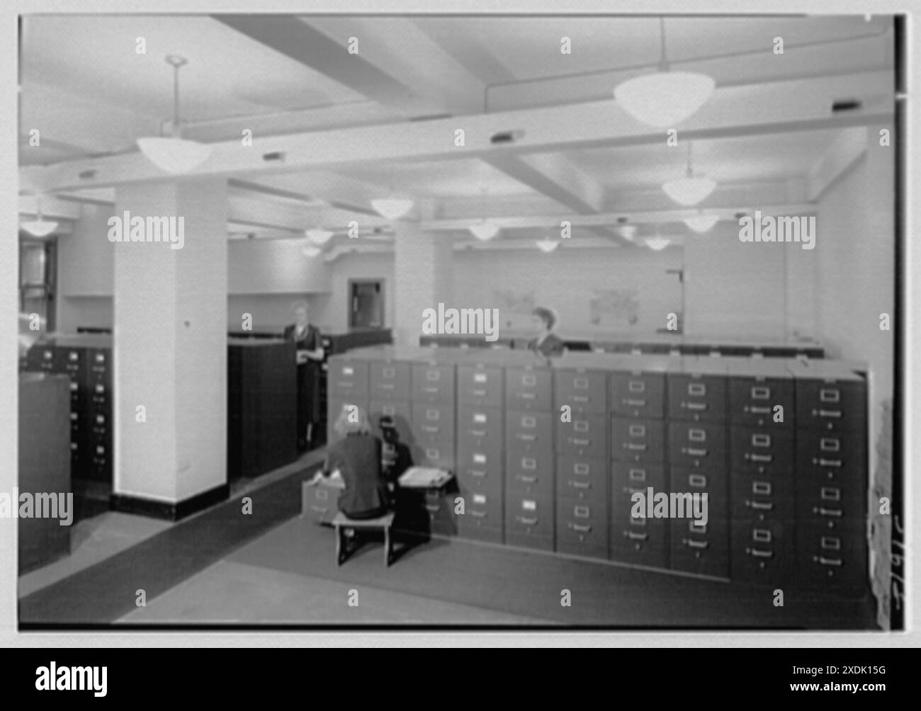 American Bureau of Shipping, 45 Broad St., New York City. Deposito. Collezione Gottscho-Schleisner Foto Stock