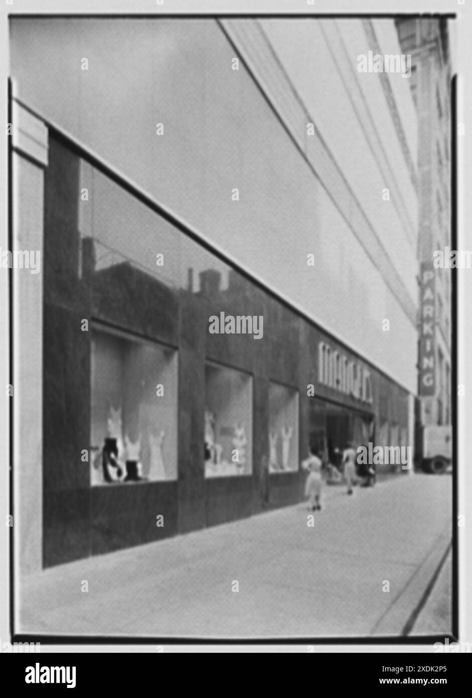 Grandi magazzini Mangel's, affari alla 11th and Chestnut Sts., Philadelphia, Pennsylvania. Finestrino laterale. Collezione Gottscho-Schleisner Foto Stock