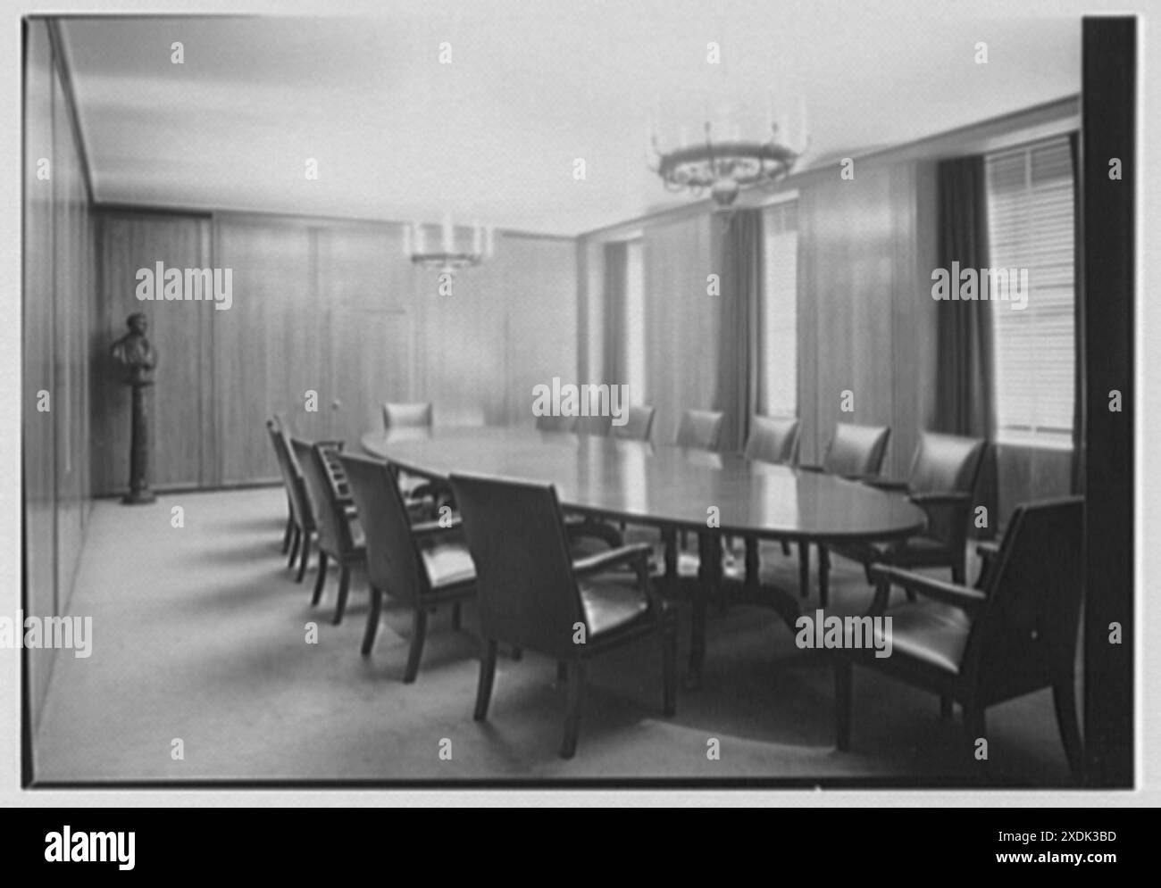 U.S. Rubber Co., 1230 6th Ave., New York City. Sala riunioni II. Collezione Gottscho-Schleisner Foto Stock