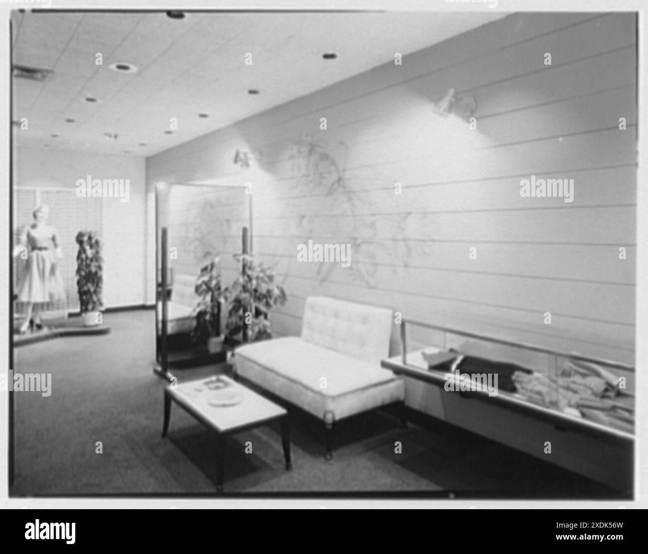 Il Linden, gli affari. Vista generale. Collezione Gottscho-Schleisner Foto Stock