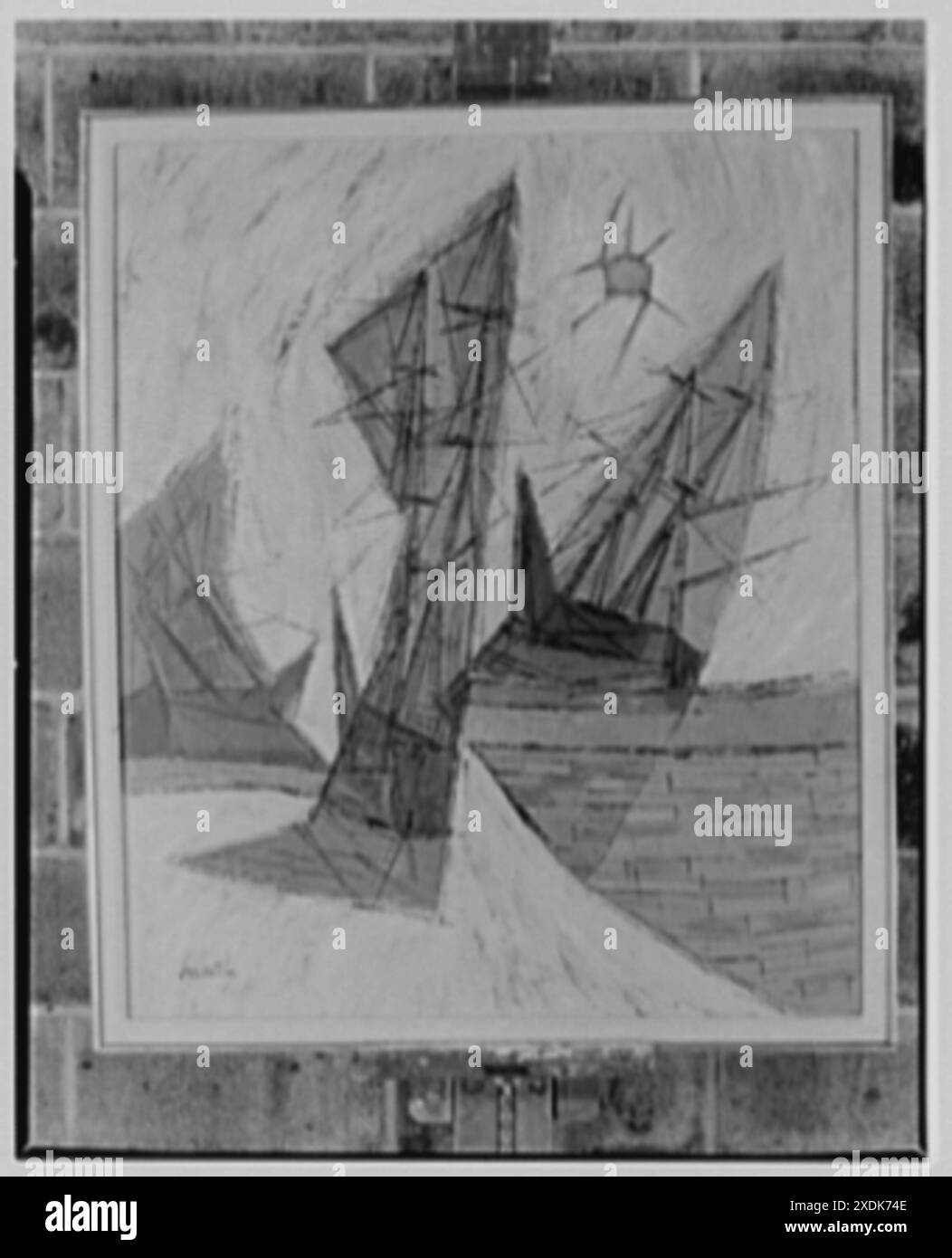 Il signor William Snaith, Weston, Connecticut, gruppo di dipinti. Accarezza. Collezione Gottscho-Schleisner Foto Stock