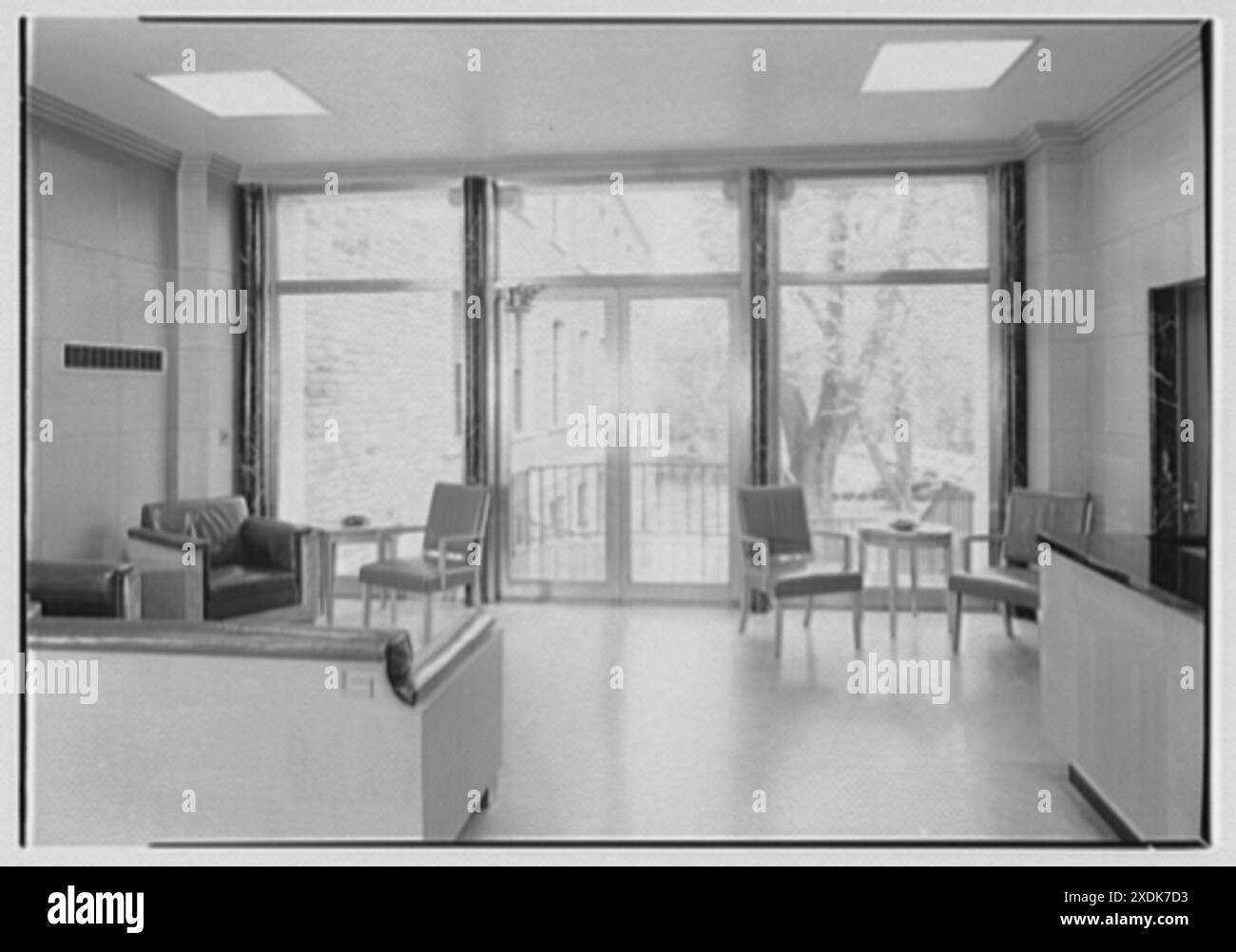 New Jersey Manufacturers' Association, 363 W. State St., Trenton, New Jersey. Foyer, attento. Collezione Gottscho-Schleisner Foto Stock