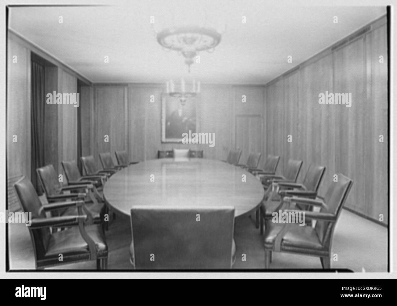 U.S. Rubber Co., 1230 6th Ave., New York City. Sala riunioni I. Gottscho-Schleisner Collection Foto Stock