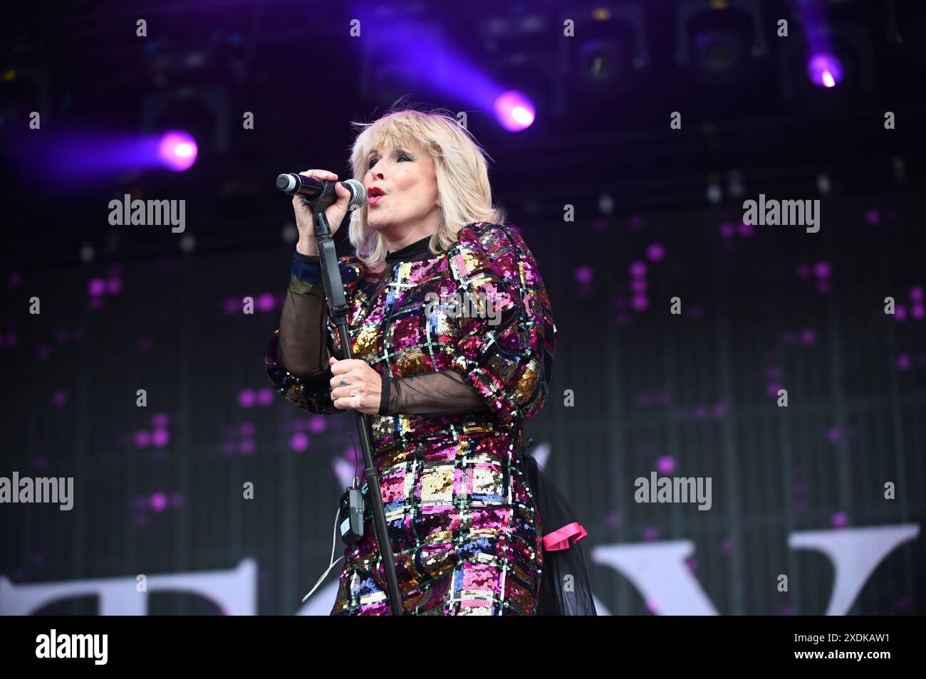 Toyah , Performing at Lets Rock Leeds 80s Festival 2024 ,Leeds, Regno Unito Foto Stock