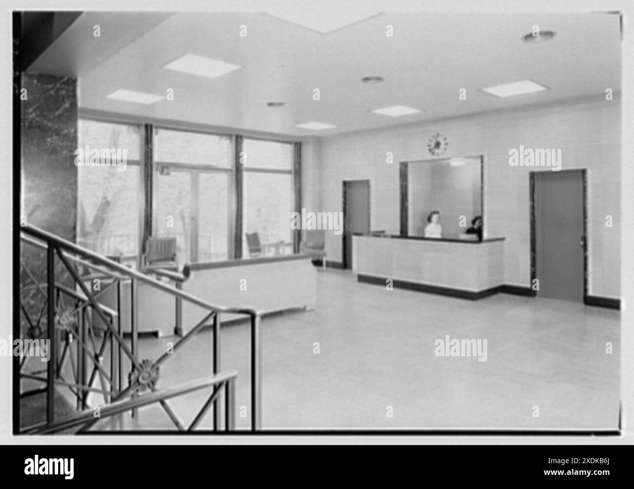 New Jersey Manufacturers' Association, 363 W. State St., Trenton, New Jersey. Foyer. Collezione Gottscho-Schleisner Foto Stock