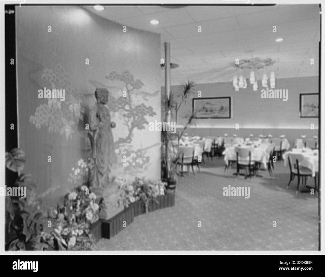 KAM Fong, 19-11 Francis Lewis Blvd., Bayside, Long Island. Interno I. Gottscho-Schleisner Collection Foto Stock