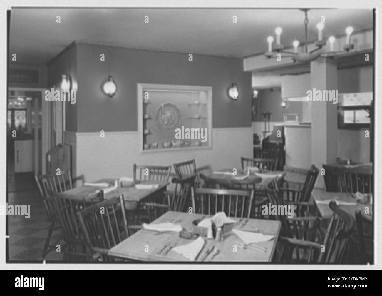 Gloucester House, 59 E. 51st St., New York City. Interni VII. Collezione Gottscho-Schleisner Foto Stock