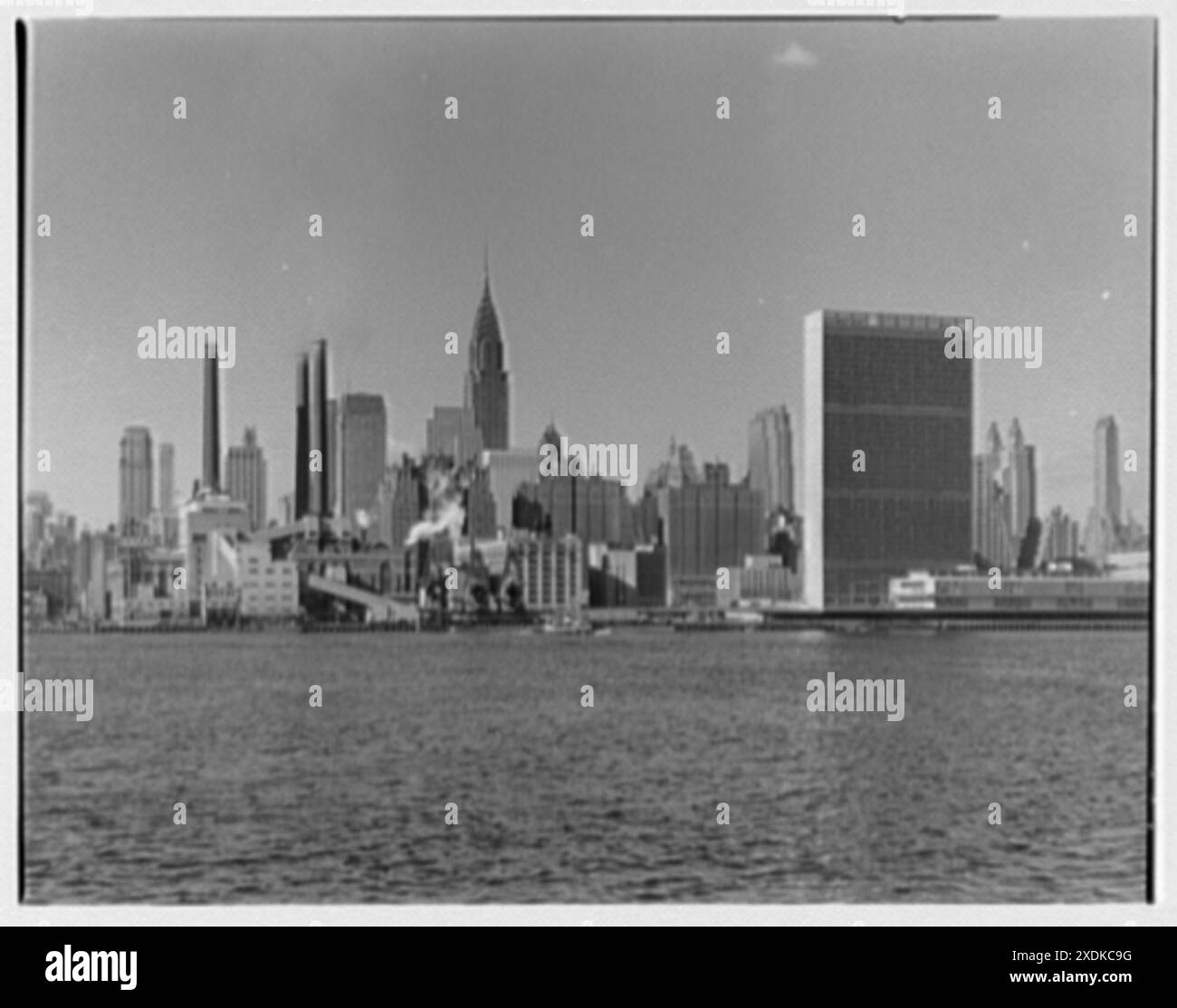 Vista su New York City. Midtown da Jack Frost, Long Island City. Collezione Gottscho-Schleisner Foto Stock