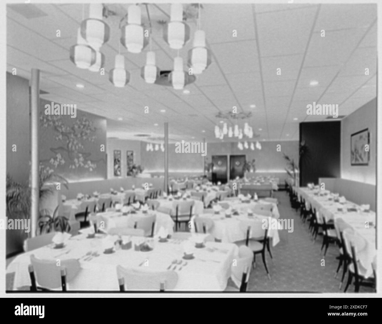 KAM Fong, 19-11 Francis Lewis Blvd., Bayside, Long Island. Interior II. Collezione Gottscho-Schleisner Foto Stock