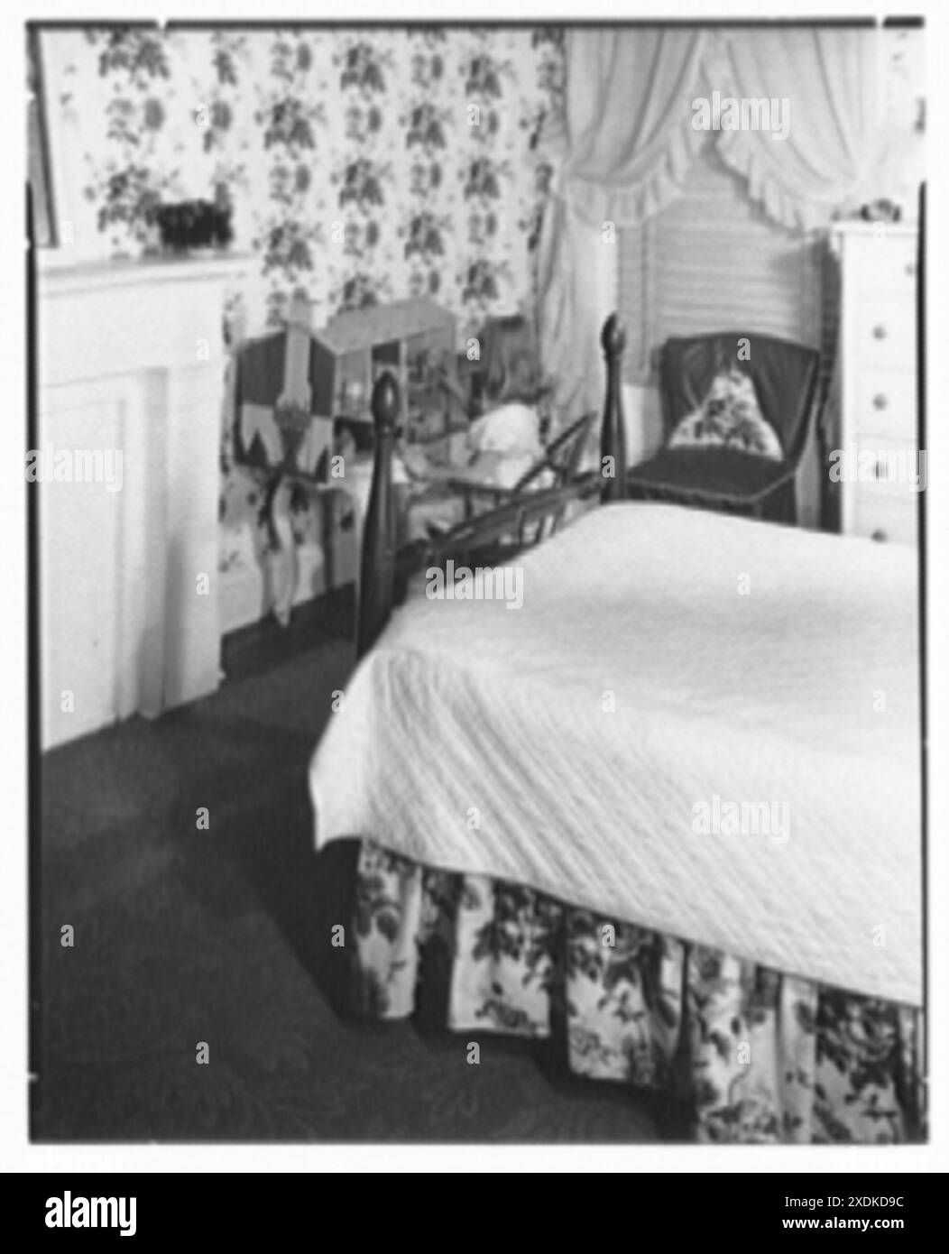 Greeff Fabrics, affari. Camera da letto per bambini II. Collezione Gottscho-Schleisner Foto Stock