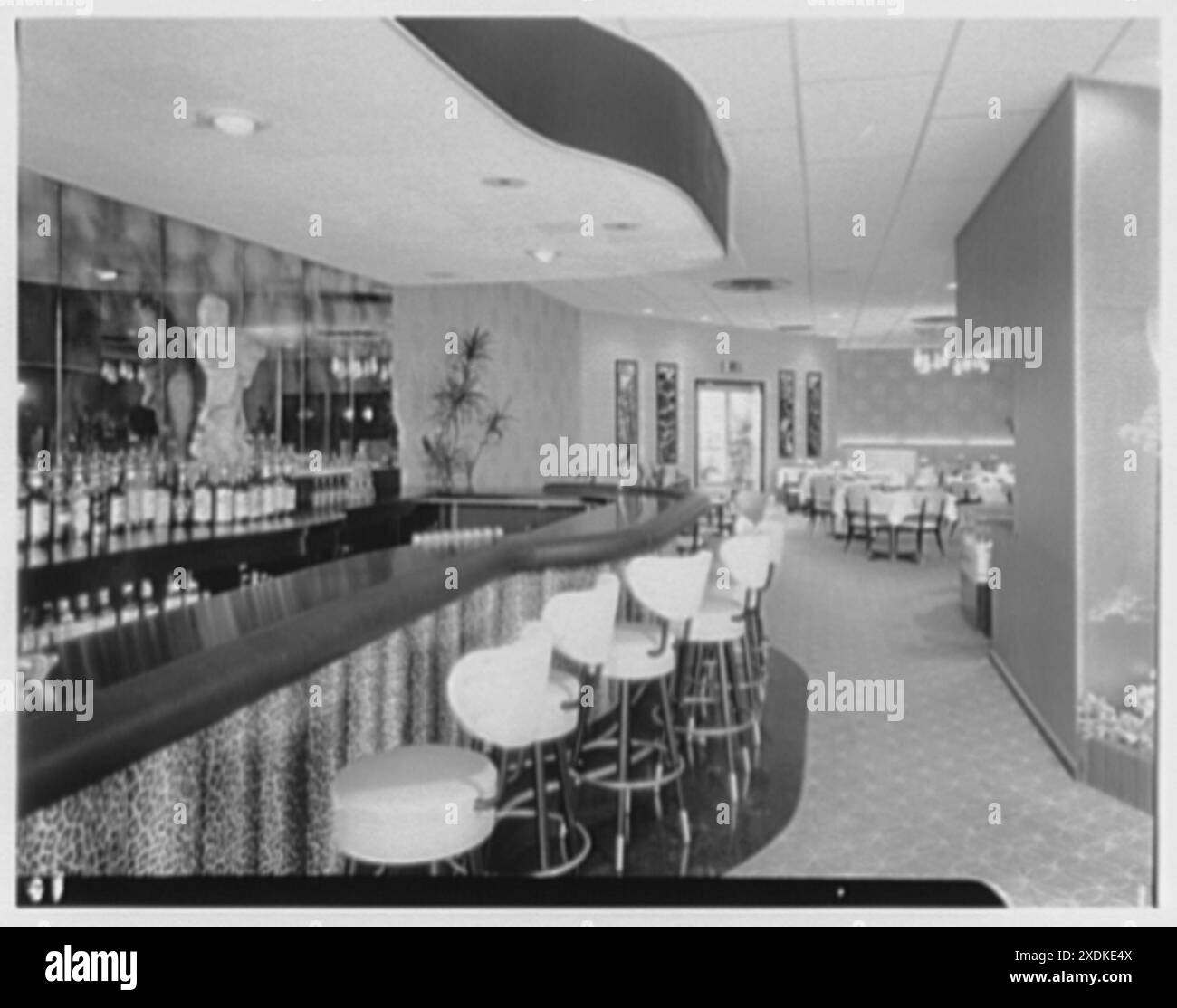 KAM Fong, 19-11 Francis Lewis Blvd., Bayside, Long Island. Interno III. Collezione Gottscho-Schleisner Foto Stock