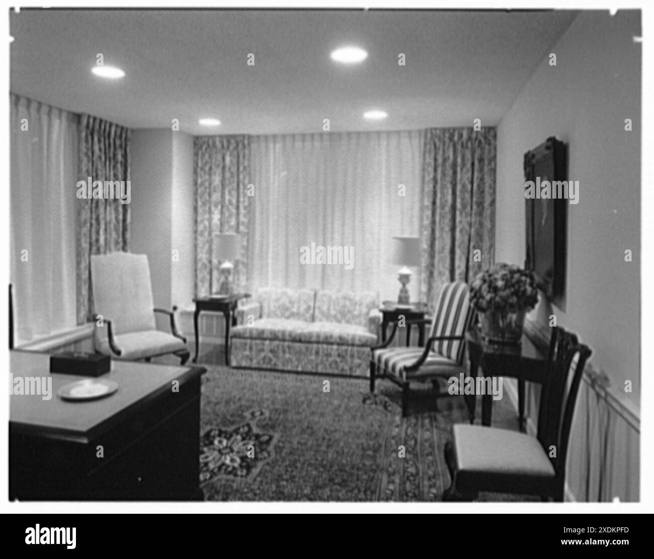 Warner Brothers Co., 90 Park Ave., New York City. Ufficio del signor Saulter. Collezione Gottscho-Schleisner Foto Stock