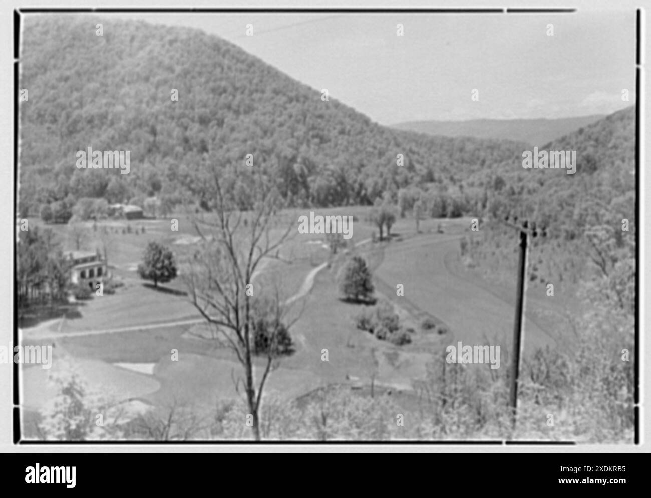 The Homestead, Hot Springs, Virginia. Campo da Hobby Horse Hill II. Collezione Gottscho-Schleisner Foto Stock