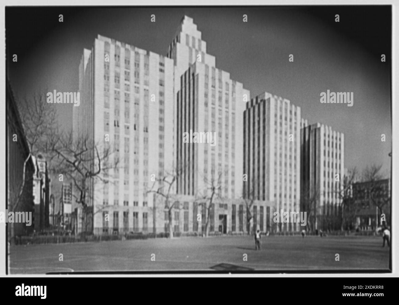 Criminal Courts Building, 100 Center St., New York City. Esterno del parco. Collezione Gottscho-Schleisner Foto Stock