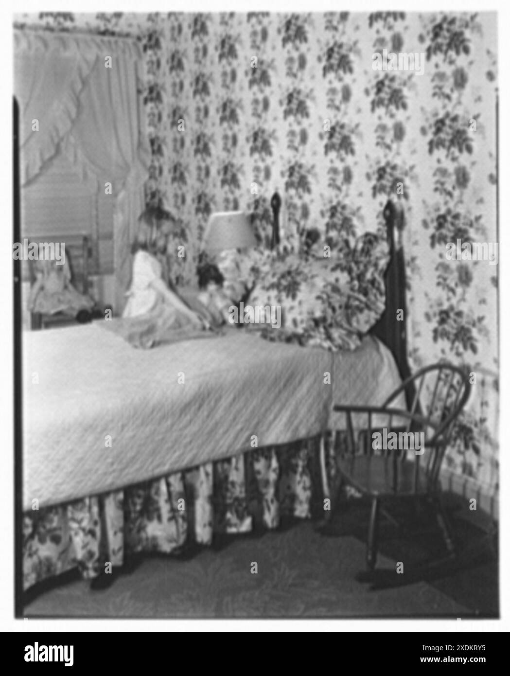 Greeff Fabrics, affari. Camera da letto del bambino I. Gottscho-Schleisner Collection Foto Stock