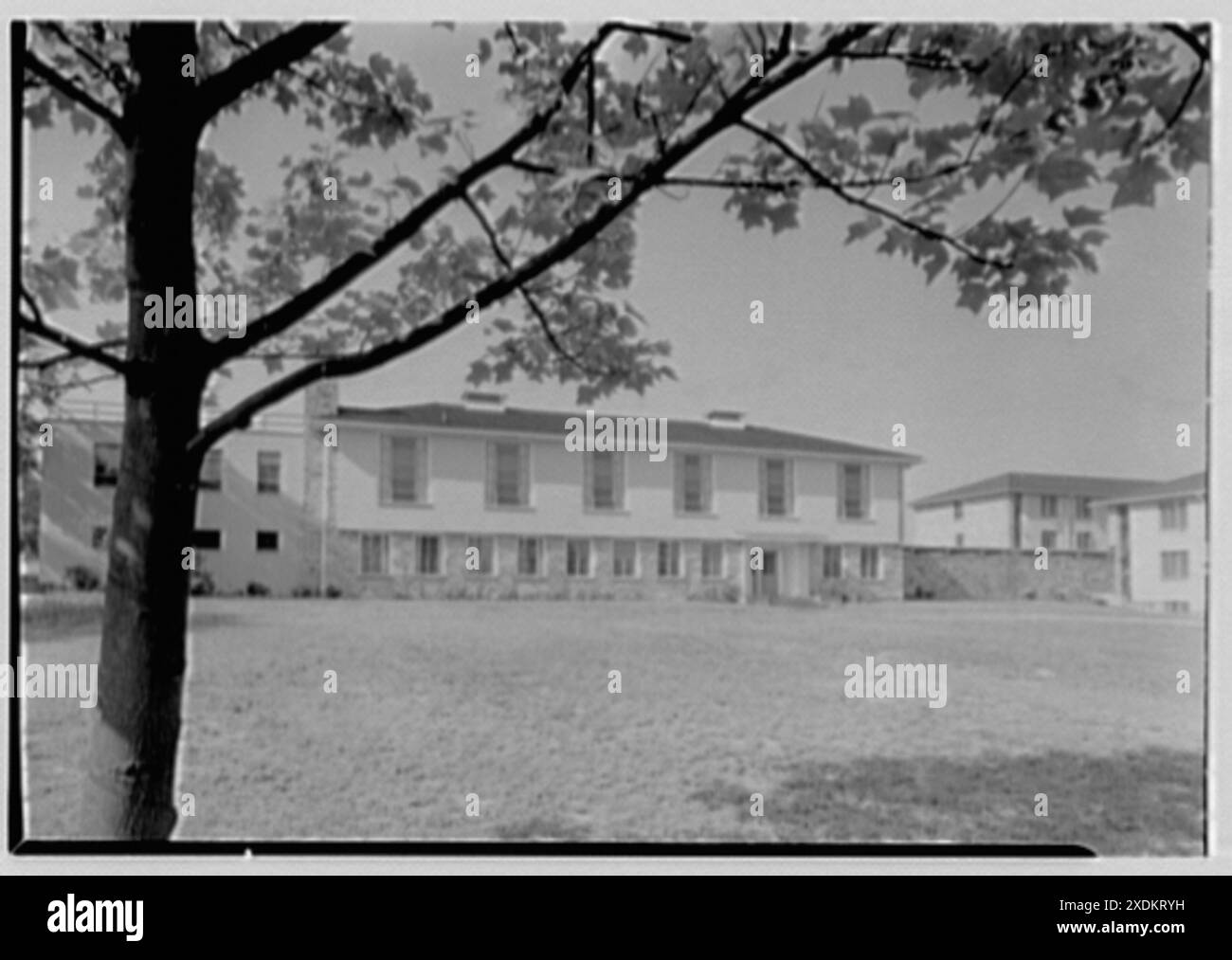 Goucher College, Towson, Maryland. Froelicher Hall. Collezione Gottscho-Schleisner Foto Stock