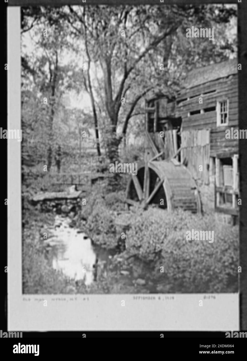Settantuno anni, o, la mia vita con la fotografia. Vecchio mulino, Nyack, New York, no 2, 6 settembre 1914 , la mia vita con la fotografia. Vecchio mulino, Nyack, New York, no 2... Collezione Gottscho-Schleisner Foto Stock