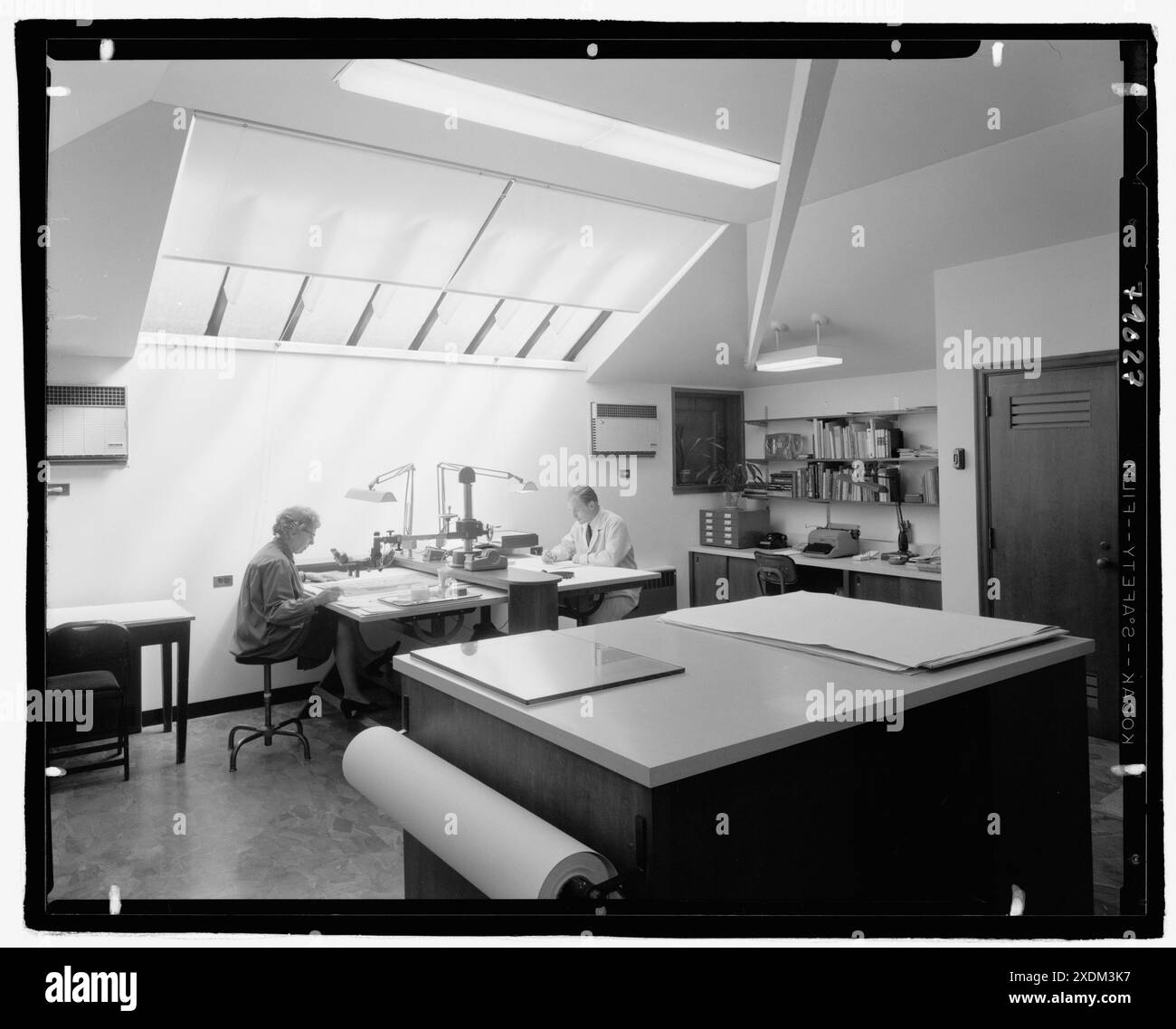 Morgan Library, E. 36th St., New York City. Sala di conservazione. Collezione Gottscho-Schleisner Foto Stock