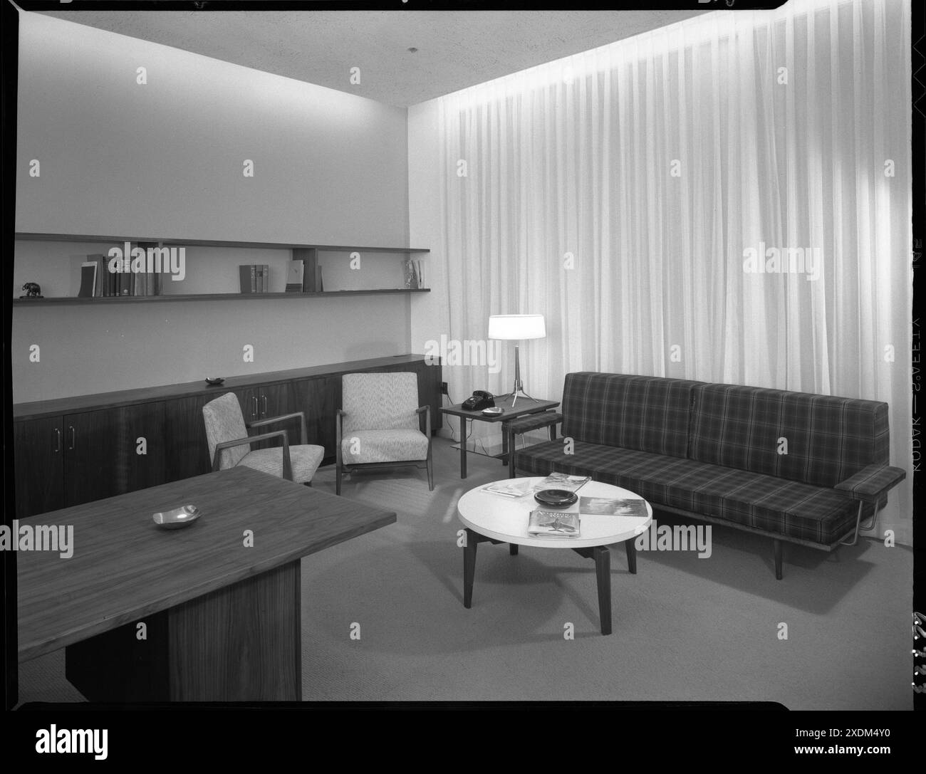 Becton Dickinson, Rutherford, New Jersey. Ufficio del signor Becton II. Collezione Gottscho-Schleisner Foto Stock