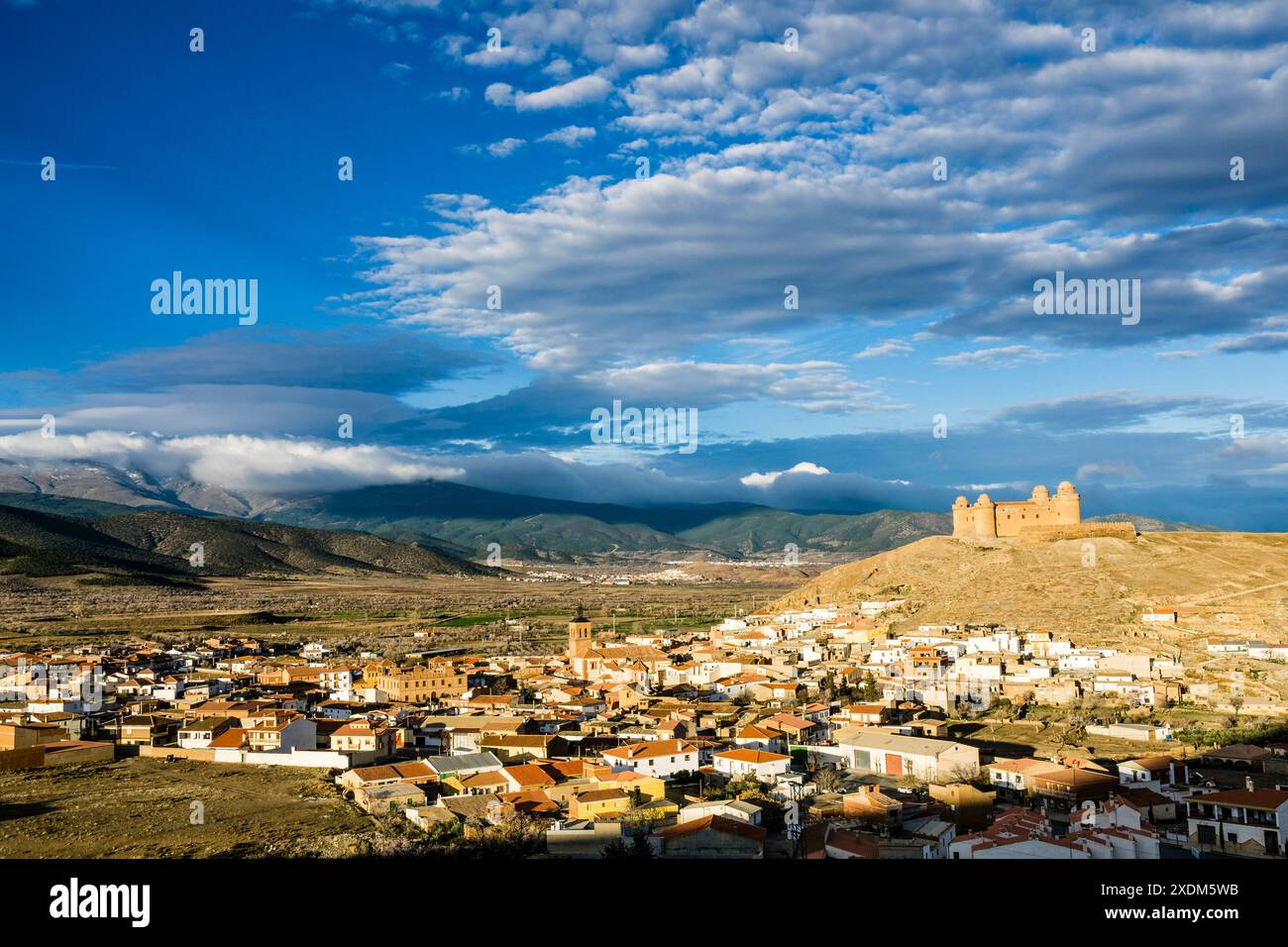 castello di la Calahorra, marquesado del Cenete, comune di la Calahorra, Granada, Andalusia, Spagna. Foto Stock