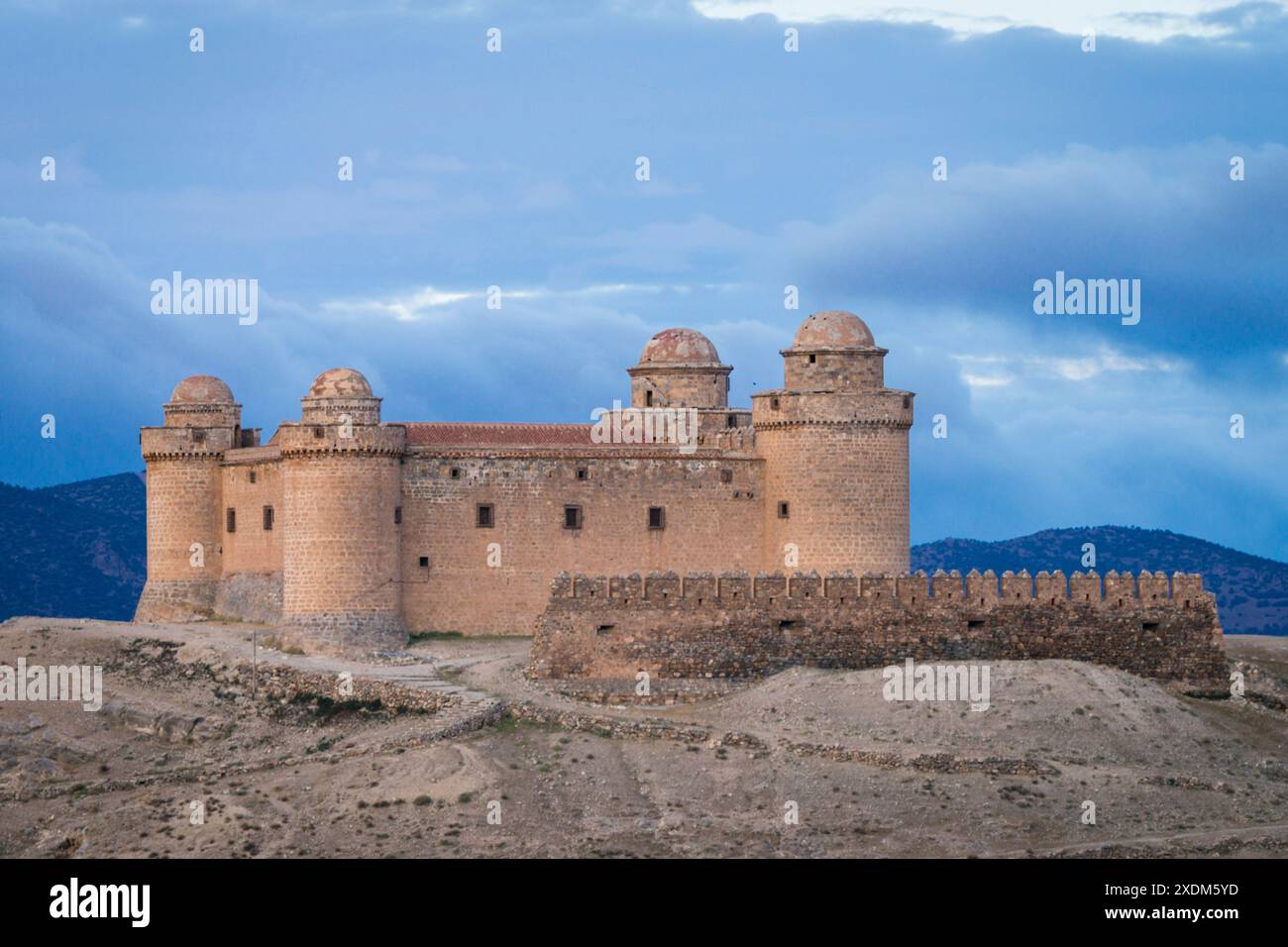 castello di la Calahorra, marquesado del Cenete, comune di la Calahorra, Granada, Andalusia, Spagna. Foto Stock